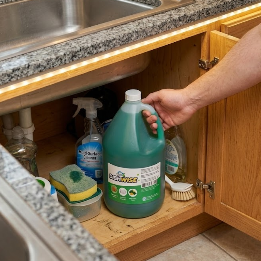 DishWise (1 GALLON ) Kalamansi AntiBacterial Dishwashing Liquid - Image 3